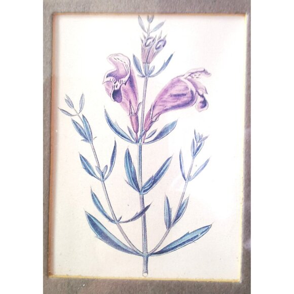 Columbia Frame with Handcrafted Glass and Lithograph Elegant Home Decor Vintage - Picture 2 of 7